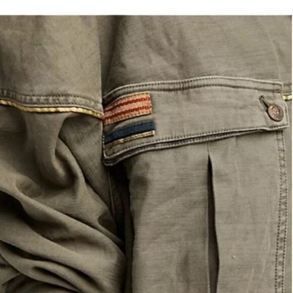 Free People Slouchy Military Jacket Size S in Moss Relaxed Boxy Oversized Fit - Picture 5 of 9